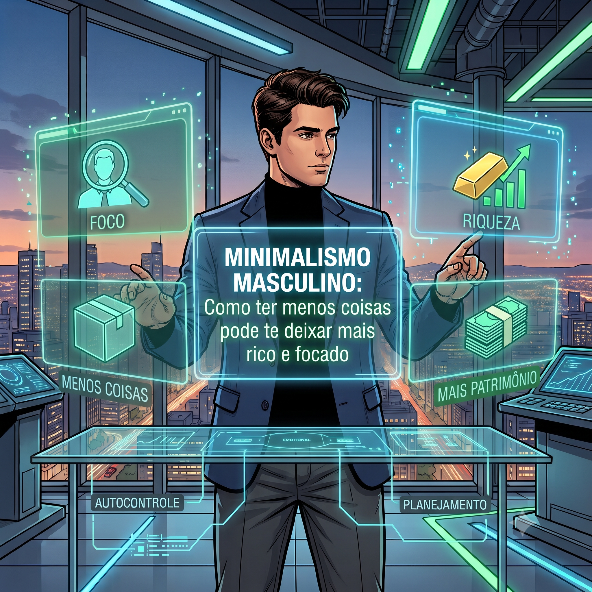 Home minimalismo masculino